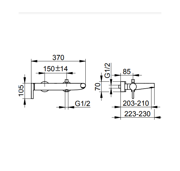 Keuco Edition 400 vonios maišytuvas, pasirinkite spalvą