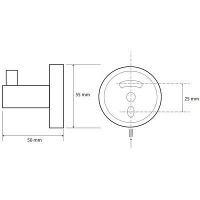IŠPARDAVIMAS. Bemeta Brilo kabliukas, aukso spalvos