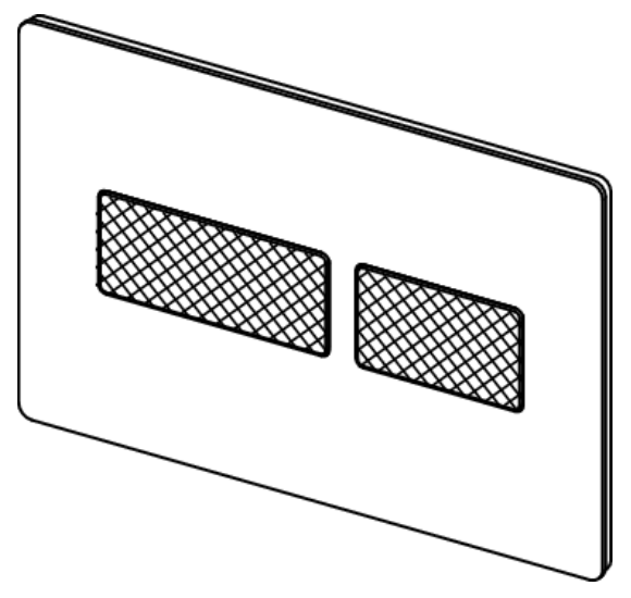 TECEsolid metalinis vandens nuleidimo klavišas su faktūriniu paviršiumi, pasirinkite spalvą