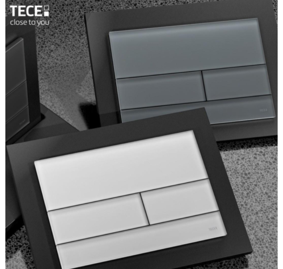 TECEsquare II stiklinis vandens nuleidimo klavišas, pasirinkite spalvą