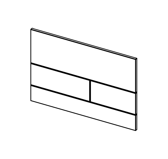 TECEsquare II stiklinis vandens nuleidimo klavišas, pasirinkite spalvą