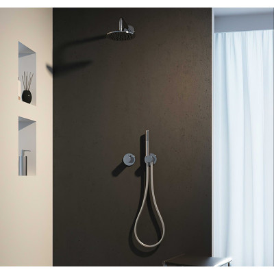 KEUCO IXMO Termostatinė, potinkinė dušo sistema, chromo spalvos