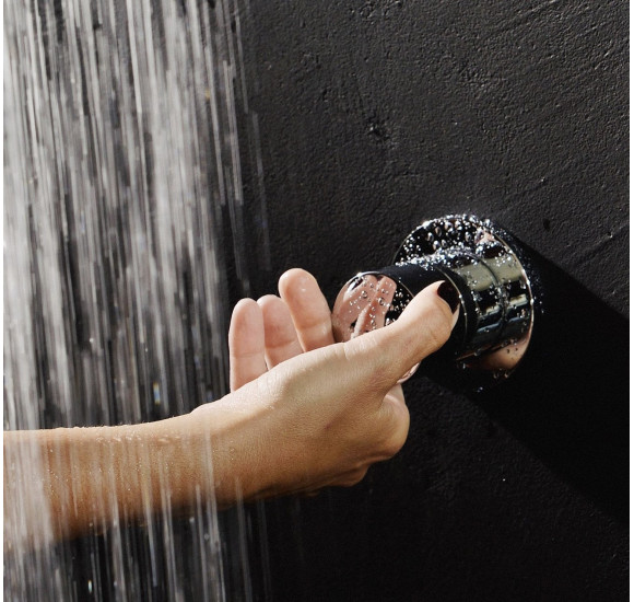 KEUCO IXMO Termostatinė, potinkinė dušo sistema, chromo spalvos