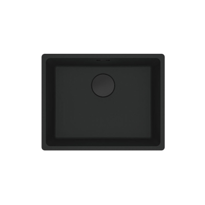 KOMPLEKTAS 3in1 - Franke Active L maišytuvas su ištraukiamu dušeliu, granitine plautuve ir sifonu, juodos matinės spalvos
