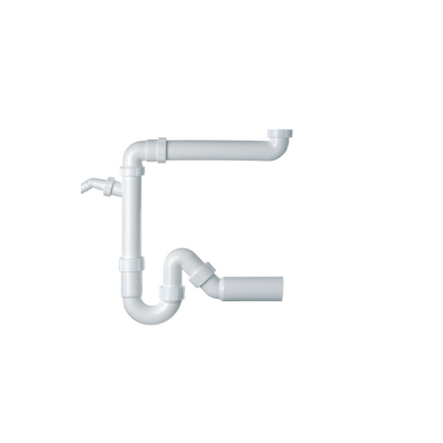 KOMPLEKTAS 3in1 - Franke Active L maišytuvas su ištraukiamu dušeliu, granitine plautuve ir sifonu, juodos matinės spalvos