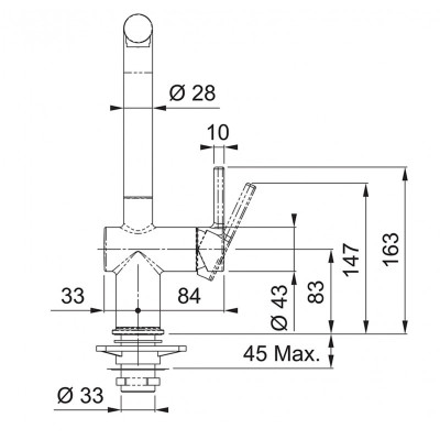 KOMPLEKTAS 3in1 - Franke Active L maišytuvas su ištraukiamu dušeliu, granitine plautuve ir sifonu, juodos matinės spalvos