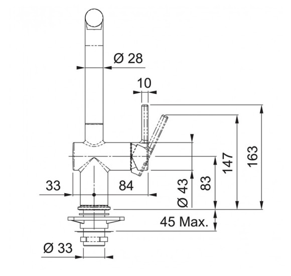 KOMPLEKTAS 3in1 - Franke Active L maišytuvas su ištraukiamu dušeliu, granitine plautuve ir sifonu, juodos matinės spalvos