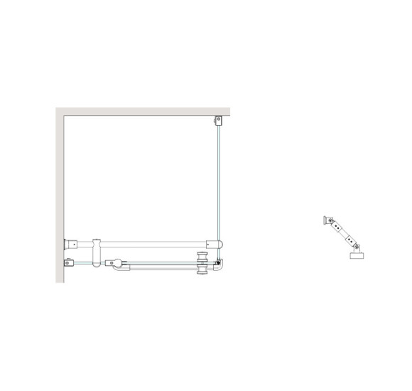 Brasta Glass Karina dušo kabina, 100x100x200, skaidrus stiklas, pasirinkite spalvą