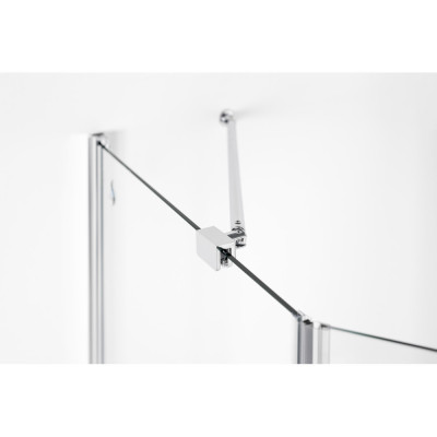 Brasta Glass Lina penkiakampė dušo kabina, 100x100x200, skaidrus stiklas, pasirinkite spalvą