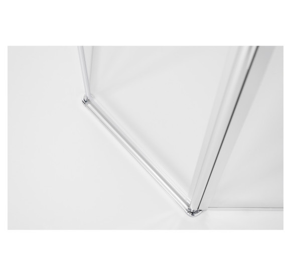 Brasta Glass Lina penkiakampė dušo kabina, 80x80x200, skaidrus stiklas, pasirinkite spalvą