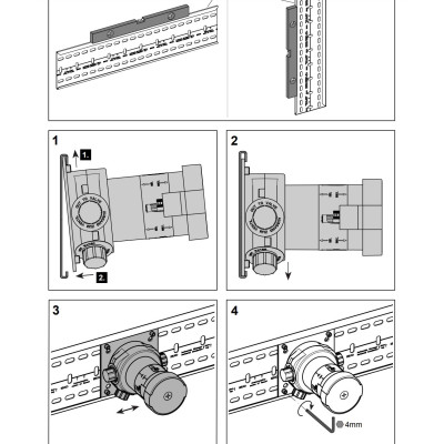 KEUCO montavimo rėmelis 570mm, potinkiniams maišytuvams montuoti