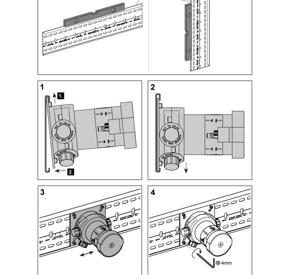 KEUCO montavimo rėmelis 570mm, potinkiniams maišytuvams montuoti