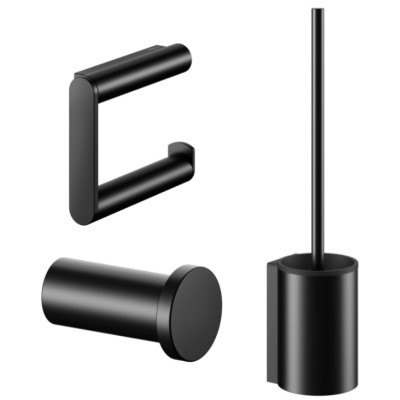 KEUCO 3in1 WC aksesuarų rinkinys (šepetys, kabliukas,WC popieriaus laikiklis)