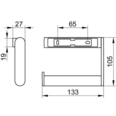 KEUCO 3in1 WC aksesuarų rinkinys (šepetys, kabliukas,WC popieriaus laikiklis)