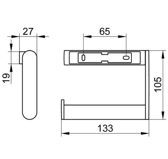 KEUCO 3in1 WC aksesuarų rinkinys (šepetys, kabliukas,WC popieriaus laikiklis)