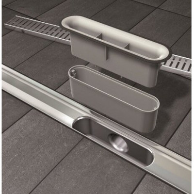 ACO Showerdrain C+ dušo latako komplektas 5in1 (įklijuojamai plytelei,montuojamas prie sienos), 785mm