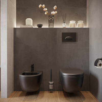 Bocchi V Tondo pakabinama bide, juoda matinė