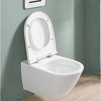 Villeroy&Boch Universo pakabinamas klozetas su "Soft Close" dangčiu, "TwistFlush" sūkurinis nuleidimas 4670T901