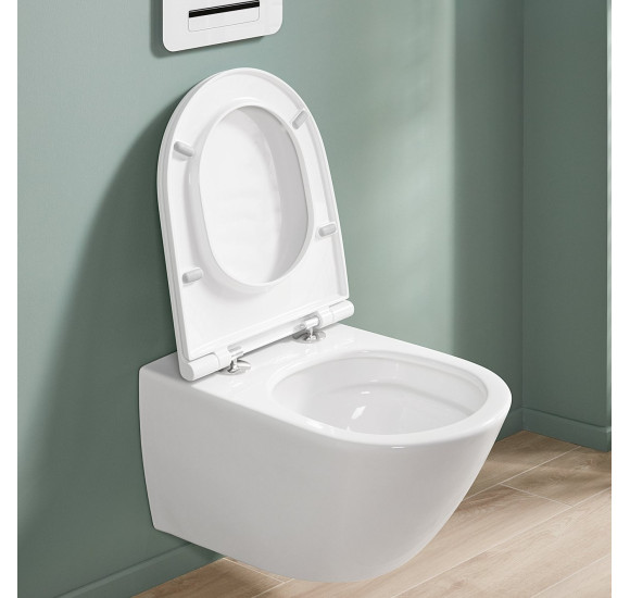 Villeroy&Boch Universo pakabinamas klozetas su "Soft Close" dangčiu, "TwistFlush" sūkurinis nuleidimas 4670T901
