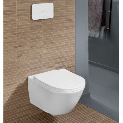 Villeroy&Boch Universo pakabinamas klozetas su "Soft Close" dangčiu, "TwistFlush" sūkurinis nuleidimas 4670T901