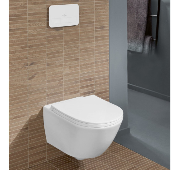 Villeroy&Boch Universo pakabinamas klozetas su "Soft Close" dangčiu, "TwistFlush" sūkurinis nuleidimas 4670T901