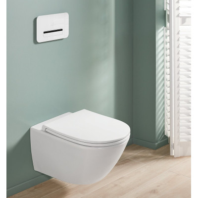 Villeroy&Boch Universo pakabinamas klozetas su "Soft Close" dangčiu, "TwistFlush" sūkurinis nuleidimas 4670T901