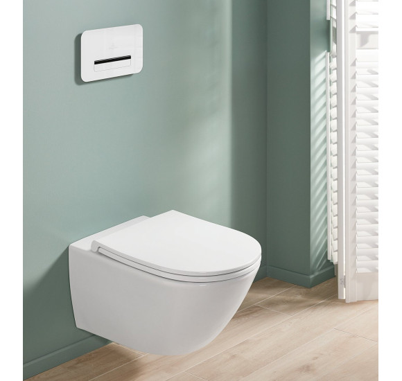 Villeroy&Boch Universo pakabinamas klozetas su "Soft Close" dangčiu, "TwistFlush" sūkurinis nuleidimas 4670T901