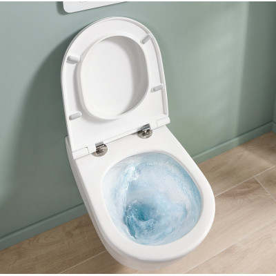 Villeroy&Boch Universo pakabinamas klozetas su "Soft Close" dangčiu, "TwistFlush" sūkurinis nuleidimas 4670T901