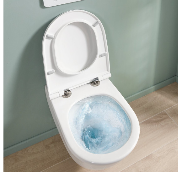 Villeroy&Boch Universo pakabinamas klozetas su "Soft Close" dangčiu, "TwistFlush" sūkurinis nuleidimas 4670T901