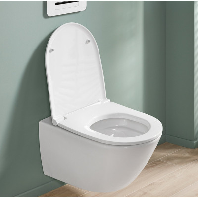 Villeroy&Boch Universo pakabinamas klozetas su "Soft Close" dangčiu, "TwistFlush" sūkurinis nuleidimas 4670T901