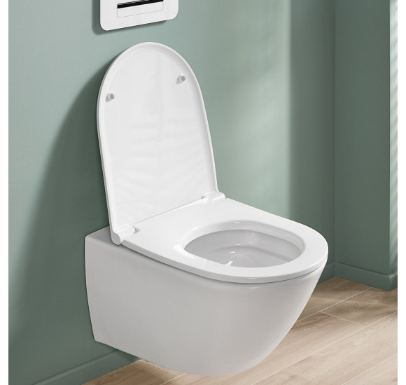 Villeroy&Boch Universo pakabinamas klozetas su "Soft Close" dangčiu, "TwistFlush" sūkurinis nuleidimas 4670T901
