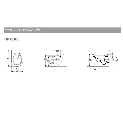 Villeroy&Boch Architectura "TwistFlush", pakabinamas klozetas su "Soft Close" dangčiu