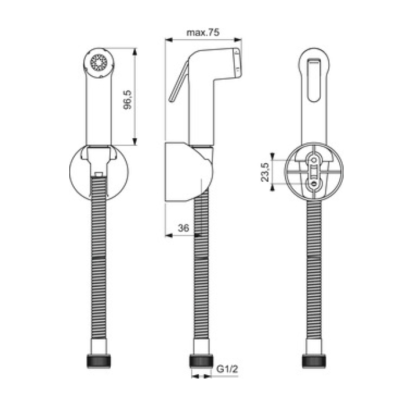 Ideal Standard bidete dušelio komplektas, be maišytuvo