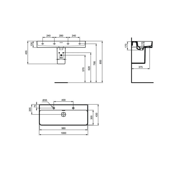 IŠPARDAVIMAS. Ideal Standard Strada II praustuvo sifono uždengimas