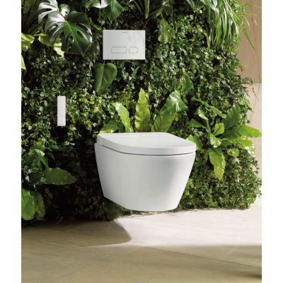 Duravit SensoWash D-Neo Compact pakabinamas išmanusis unitazas su dangčiu ir tvirtinimais, baltos spalvos