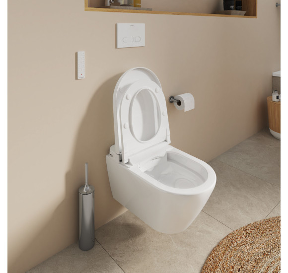 Duravit SensoWash D-Neo Compact pakabinamas išmanusis unitazas su dangčiu ir tvirtinimais, baltos spalvos