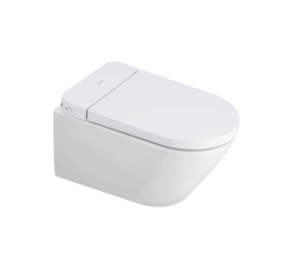 Duravit SensoWash D-Neo Compact pakabinamas išmanusis unitazas su dangčiu ir tvirtinimais, baltos spalvos