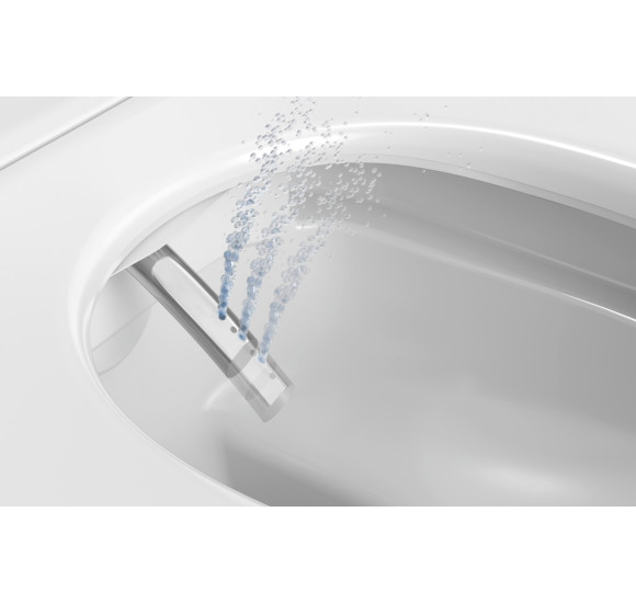 Duravit SensoWash D-Neo Compact pakabinamas išmanusis unitazas su dangčiu ir tvirtinimais, baltos spalvos