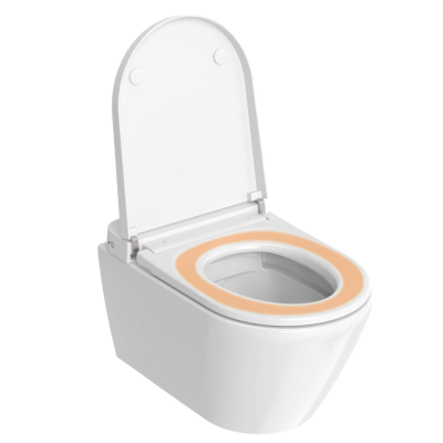 Duravit SensoWash D-Neo Compact pakabinamas išmanusis unitazas su dangčiu ir tvirtinimais, baltos spalvos