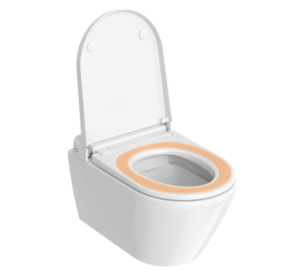 Duravit SensoWash D-Neo Compact pakabinamas išmanusis unitazas su dangčiu ir tvirtinimais, baltos spalvos