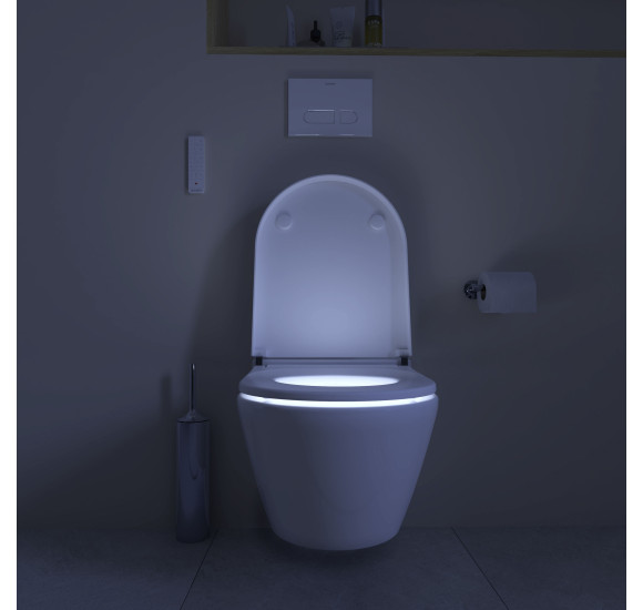 Duravit SensoWash D-Neo Compact pakabinamas išmanusis unitazas su dangčiu ir tvirtinimais, baltos spalvos