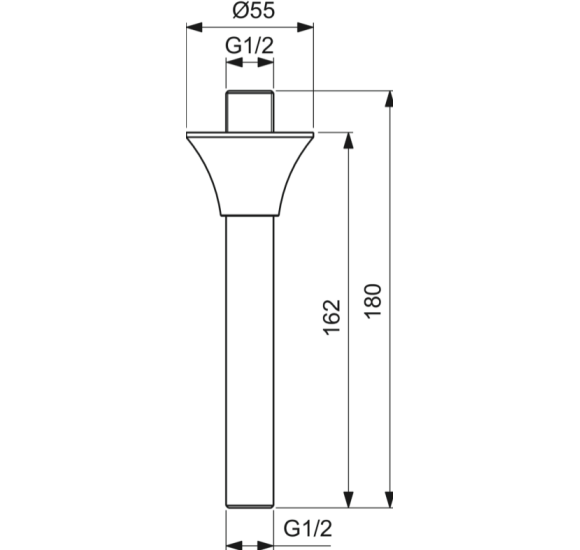 Ideal Standard La Dolce Vita Lubinis dušo galvos laikiklis, 150 mm, pasirinkite spalvą