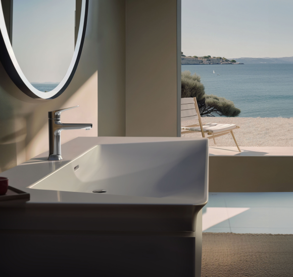 Ideal Standard La Dolce Vita  praustuvas 860x470x145, baltos spalvos, su anga maišytuvui ir perlaja