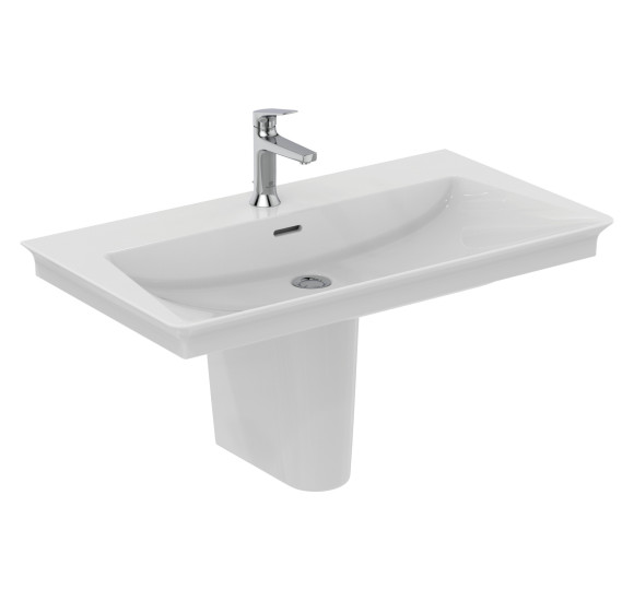 Ideal Standard La Dolce Vita  praustuvas 860x470x145, baltos spalvos, su anga maišytuvui ir perlaja