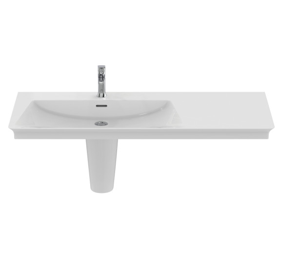 Ideal Standard La Dolce Vita  praustuvas 1260x535x145, baltos spalvos, su anga maišytuvui ir perlaja