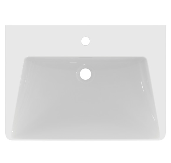 Ideal Standard La Dolce Vita  praustuvas 660x470x145, su anga maišytuvui ir perlaja, baltos spalvos