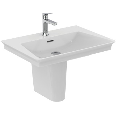 Ideal Standard La Dolce Vita  praustuvas 660x470x145, su anga maišytuvui ir perlaja, baltos spalvos