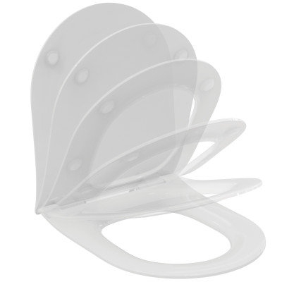 Ideal Standard La Dolce Vita klozeto dangtis, soft-close, lengvai nuimamas, plonas, baltos spalvos