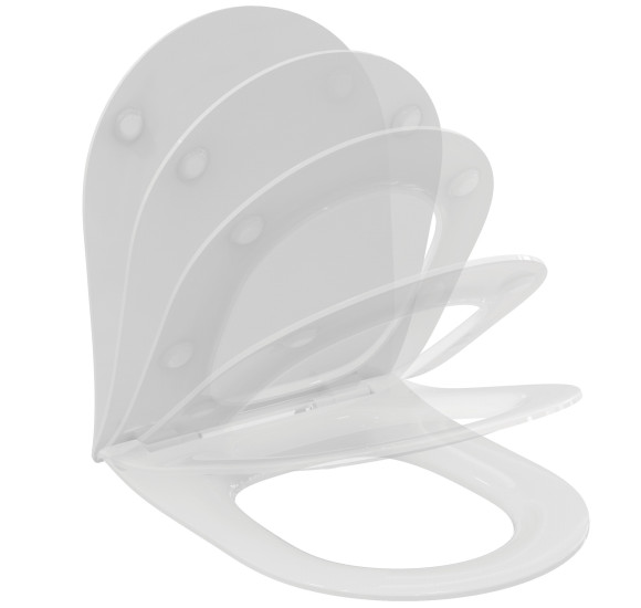 Ideal Standard La Dolce Vita klozeto dangtis, soft-close, lengvai nuimamas, plonas, baltos spalvos