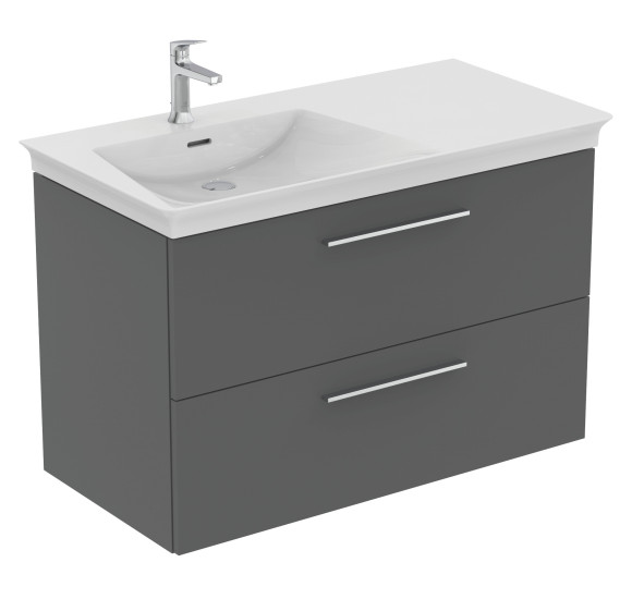 Ideal Standard La Dolce Vita  praustuvas 1060x535x145, baltos spalvos, su anga maišytuvui ir perlaja